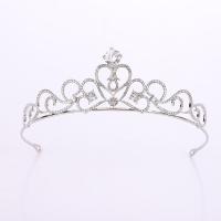 Bridal Tiaras, Tibetan Style, Crown, plated, fashion jewelry & wedding gift & for woman & with rhinestone, more colors for choice, 140x44mm, Sold By PC