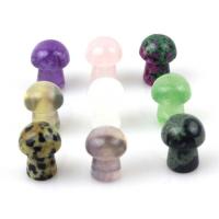 Gemstone Craft Decoration, mushroom, handmade, for home and office & different materials for choice, 20x15mm, Sold By PC