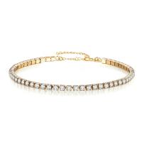 Stainless Steel Jewelry Bracelet 304 Stainless Steel with 1.97inch extender chain Vacuum Ion Plating fashion jewelry & for woman & with rhinestone 2mm Length Approx 6.69 Inch Sold By PC