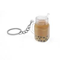 Resin Key Clasp with Zinc Alloy fashion jewelry & Unisex light coffee Sold By PC