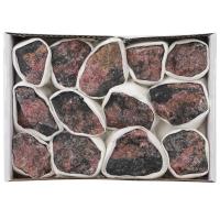 rhodonite Spécimen de minéraux, naturel, couleurs mélangées, Vendu par boîte