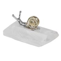 quartz clair décoration d'objet artisanal, avec alliage de zinc, naturel, couleurs mélangées, 8-9x4cm, Vendu par PC