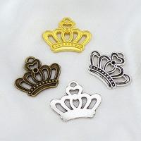 Tibetan Style Crown Pendants, plated, more colors for choice, 18x23x2mm, 100PCs/Bag, Sold By Bag
