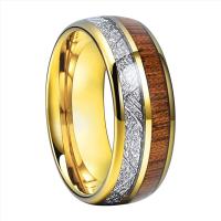 Edelstahl Ringe, 304 Edelstahl, Modeschmuck & unisex & verschiedene Größen vorhanden, Goldfarbe, verkauft von PC