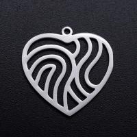 Stainless Steel Heart Pendants, 201 Stainless Steel, Vacuum Ion Plating, fashion jewelry & polished & DIY & Unisex, more colors for choice, 22x22mm, 5PCs/Bag, Sold By Bag