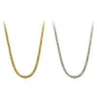 Stainless Steel Necklace Chain 304 Stainless Steel Chain Vacuum Plating Length Approx 21 Inch Sold By PC