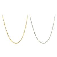 Stainless Steel Necklace Chain, 304 Stainless Steel Chain, Vacuum Plating, twist oval chain, more colors for choice, Length:Approx 20 Inch, Sold By PC