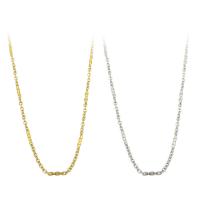 Stainless Steel Necklace Chain 304 Stainless Steel Chain Vacuum Plating Length Approx 20.5 Inch Sold By PC