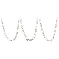 Stainless Steel Necklace Chain, 304 Stainless Steel Chain, different size for choice & oval chain, original color, Length:Approx 20 Inch, Sold By PC