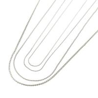 Stainless Steel Nekclace Chain, Franse touwketting & verschillende grootte voor keus, oorspronkelijke kleur, Verkocht door PC