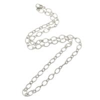 Stainless Steel Necklace Chain, 304 Stainless Steel Chain, bar chain, original color, Length:Approx 20 Inch, Sold By PC