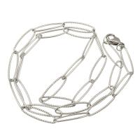 Nehrđajućeg čelika Nekclace Chain, ovalni lanac, izvorna boja, Dužina Približno 20.5 inčni, Prodano By PC