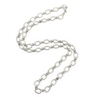Stainless Steel Nekclace Chain, oorspronkelijke kleur, Lengte Ca 20.5 inch, Verkocht door PC