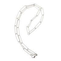 Cadena de acero inoxidable Nekclace, cadena oval, color original, longitud:aproximado 20.5 Inch, Vendido por UD