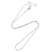 Nehrđajućeg čelika Nekclace Chain, izvorna boja, Dužina Približno 20.5 inčni, Prodano By PC