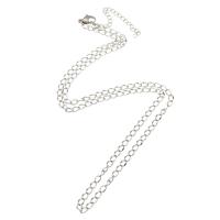 Nehrđajućeg čelika Nekclace Chain, twist ovalni lanac, izvorna boja, Dužina Približno 20.5 inčni, Prodano By PC