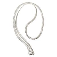 Stainless Steel Necklace Chain, 304 Stainless Steel Chain, curb chain, original color, Length:Approx 21 Inch, Sold By PC