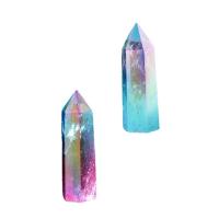 Clear Quartz Point Decoration colorful plated mixed colors Sold By PC