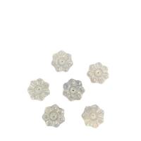 Weiße Lippenschale Perlen, Blume, poliert, DIY, weiß, 20mm, verkauft von PC