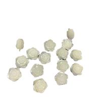 Natural White Shell gyöngyök, Virág, csiszolt, DIY, fehér, Által értékesített PC