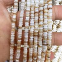 Perles naturelles de coquillage d'eau douce , coquille d'eau douce, poli, DIY, couleurs mélangées, 4mm, Vendu par Environ 39 cm brin