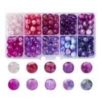 Perles en verre de mode, bijoux de mode & DIY, couleurs mélangées, 130x68x21mm, Vendu par boîte