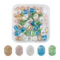 Contas de vidro de moda, joias de moda & DIY, cores misturadas, 54x53x20mm, 50PCs/box, vendido por box