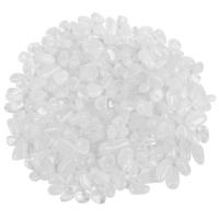 Clear Quartz Chips, Epäsäännöllinen, kiiltävä, valkoinen, 5-15mm, Myymät laukku