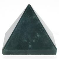 Moos Achat Pyramid Dekoration, Pyramide, poliert, verschiedene Größen vorhanden, grün, verkauft von PC
