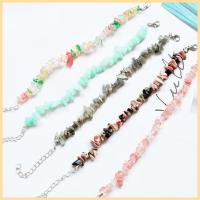 Gemstone Bracelet, with 5cm extender chain, irregular, different materials for choice & Unisex, more colors for choice, Length:Approx 19 cm, Sold By PC