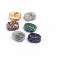 Kamień szlachetny Ozdoba, elipsa, Glazurowane, do wyboru różne materiały, dostępnych więcej kolorów, 20x25mm, sprzedane przez PC