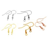 Stainless Steel Hook Earwire, 304 Stainless Steel, Vacuum Ion Plating, fashion jewelry & DIY & Unisex & machine polishing & different styles for choice, more colors for choice, 20mm, 1000PCs/Bag, Sold By Bag