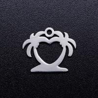 Stainless Steel Pendants 201 Stainless Steel Palm Tree Vacuum Ion Plating fashion jewelry & polished & DIY & Unisex Sold By Bag
