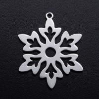 Stainless Steel Pendants, 201 Stainless Steel, Snowflake, Vacuum Ion Plating, fashion jewelry & polished & DIY & Unisex, more colors for choice, 26x21mm, 5PCs/Bag, Sold By Bag