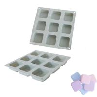 Conjunto de moldes epóxi DIY, silicone, cinza, 224x224x25mm, vendido por PC