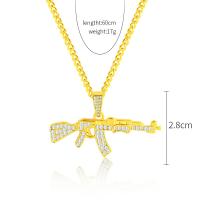 Tibetan Style Jewelry Necklace, plated, fashion jewelry & Unisex & different styles for choice & micro pave cubic zirconia, more colors for choice, Sold By PC