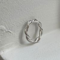 Sterling Sølv Smykker fingerring, 925 Sterling Sølv, forskellig størrelse for valg & for kvinde, Størrelse:5-7.5, Solgt af PC