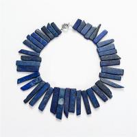 Natural Gemstone Necklace Natural Stone with Zinc Alloy zinc alloy spring ring clasp Unisex Length 48 cm Sold By PC