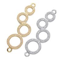 Cubic Zirconia Micro Pave Brass Connector plated micro pave cubic zirconia Sold By PC