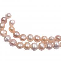 Perles nacres baroques de culture d'eau douce , perle d'eau douce cultivée, DIY, couleurs mélangées, 8-9mm, Vendu par 36-38 cm brin