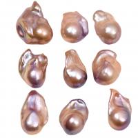 Cultured Baroque Freshwater Pearl Beads, DIY, reddish orange, 18-25mm, Sold By PC