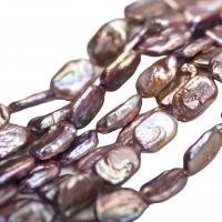 Barock odlad sötvattenspärla pärlor, Freshwater Pearl, DIY, purpur, 12x18mm, Såld Per Ca 38 cm Strand