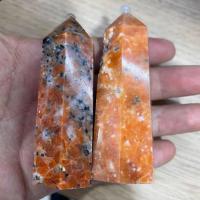 Sunstone Point Decoration, polished, mixed colors, Sold By PC