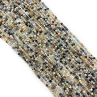 Amazonit Beads, Runde, du kan DIY & facetteret, blandede farver, Solgt Per Ca. 38 cm Strand