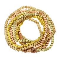 Ikke-magnetiske Hæmatit perler, du kan DIY, flere farver til valg, 4x6x6mm, Solgt Per Ca. 15 inch Strand
