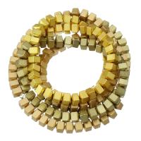 Nicht-magnetische Hämatit Perlen, Quadrat, DIY, keine, 6x6x6mm, verkauft per ca. 14 ZollInch Strang