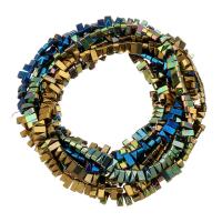 Ikke-magnetiske Hæmatit perler, forgyldt, du kan DIY, flere farver til valg, 3x6x3mm, Solgt Per Ca. 17 inch Strand