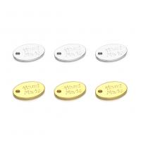 Brass Jewelry Pendants, Oval, plated, Unisex, more colors for choice, nickel, lead & cadmium free, 7.20x11mm, Approx 50PCs/Bag, Sold By Bag