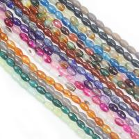 Agate Beads, barrel, polished, DIY & faceted, more colors for choice, 13x8mm, Approx 16PCs/Strand, Sold By Strand