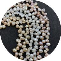 Keshi Cultured Freshwater Pearl Beads, irregular, polished, DIY & top drilled, more colors for choice, 3x8mm, Sold By Strand